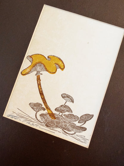 Original Gwen Frostic Linocut