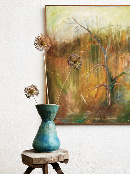 Large Vintage Abstract Painting