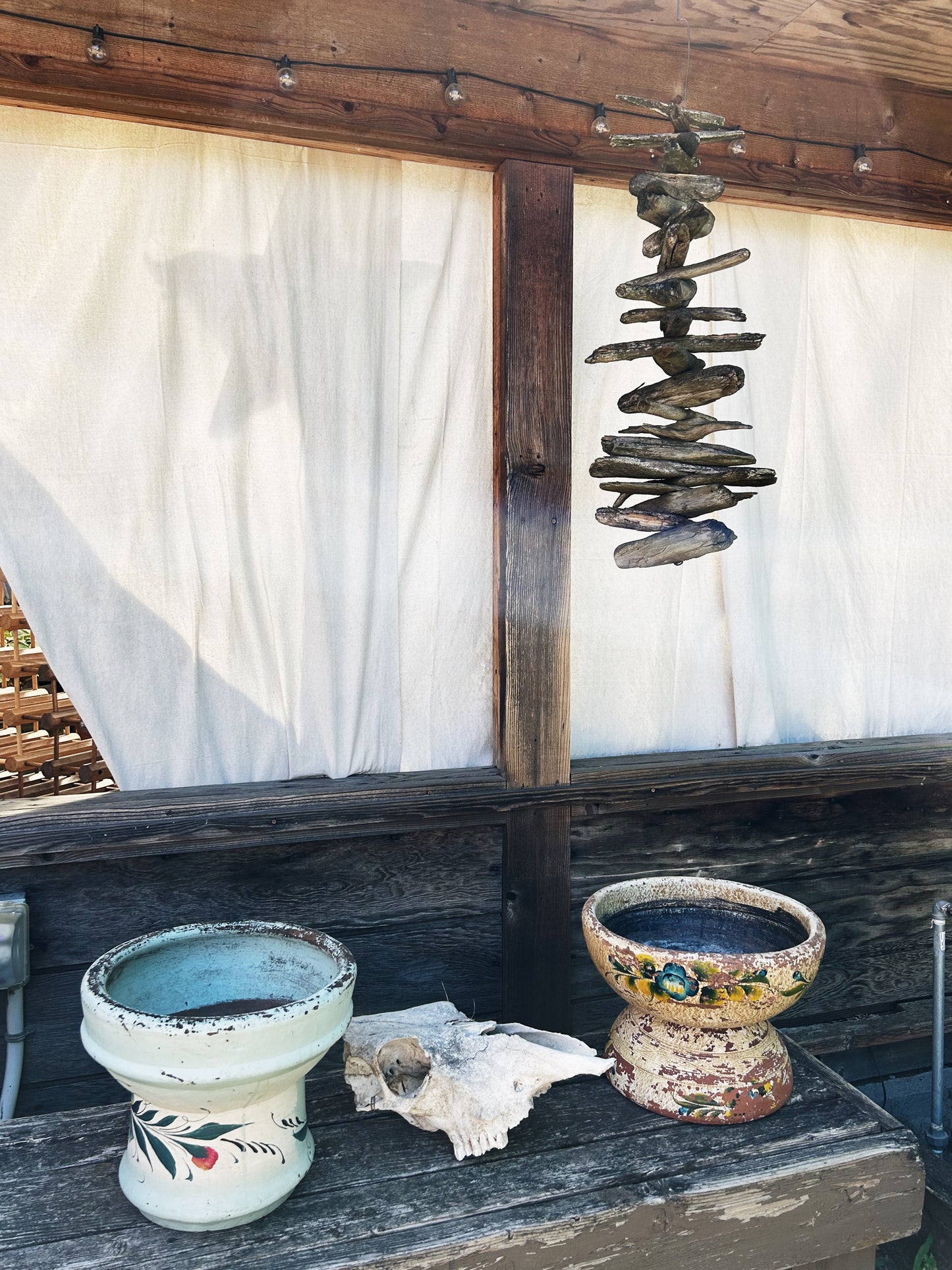 Large Vintage Driftwood Mobile