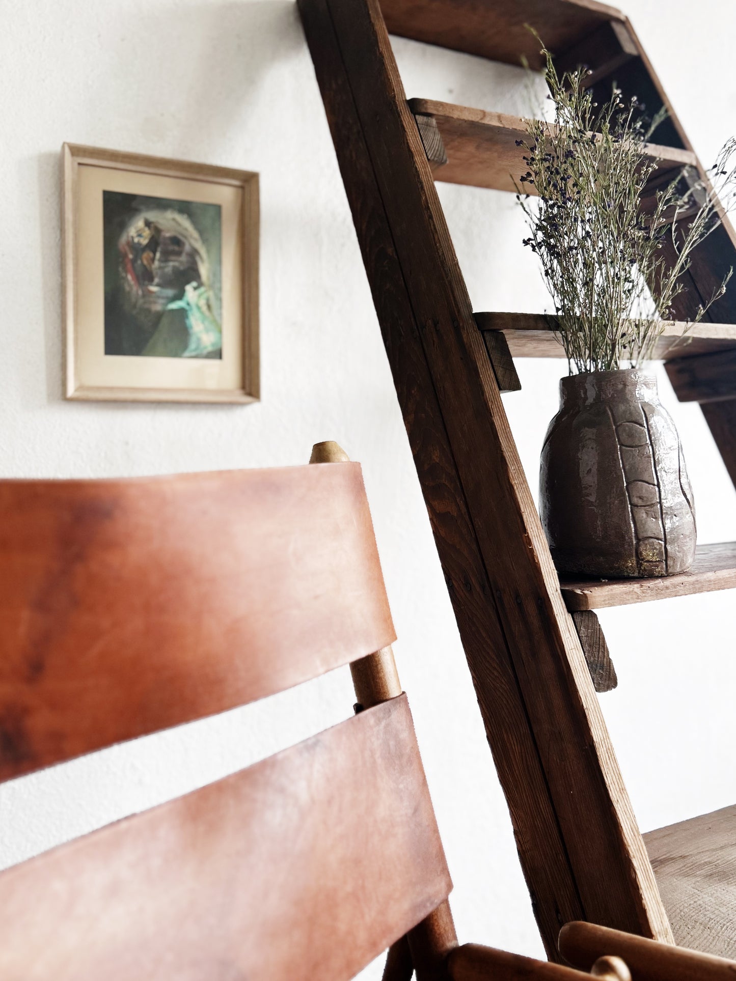 Antique Ladder Shelf