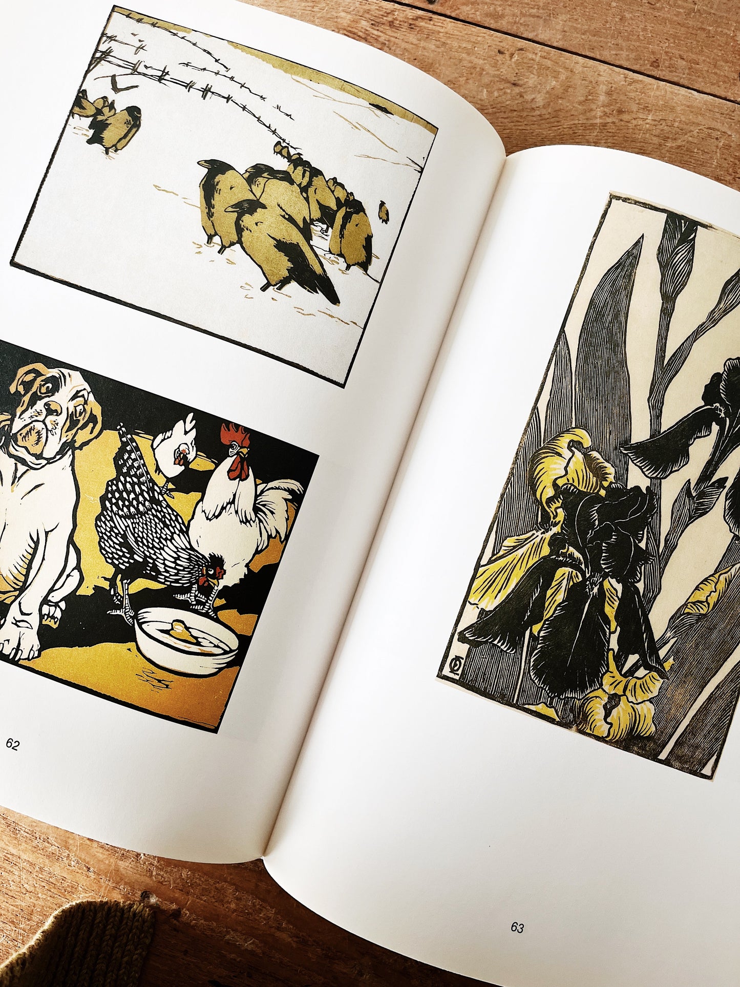 Vintage Woodcuts Art Book