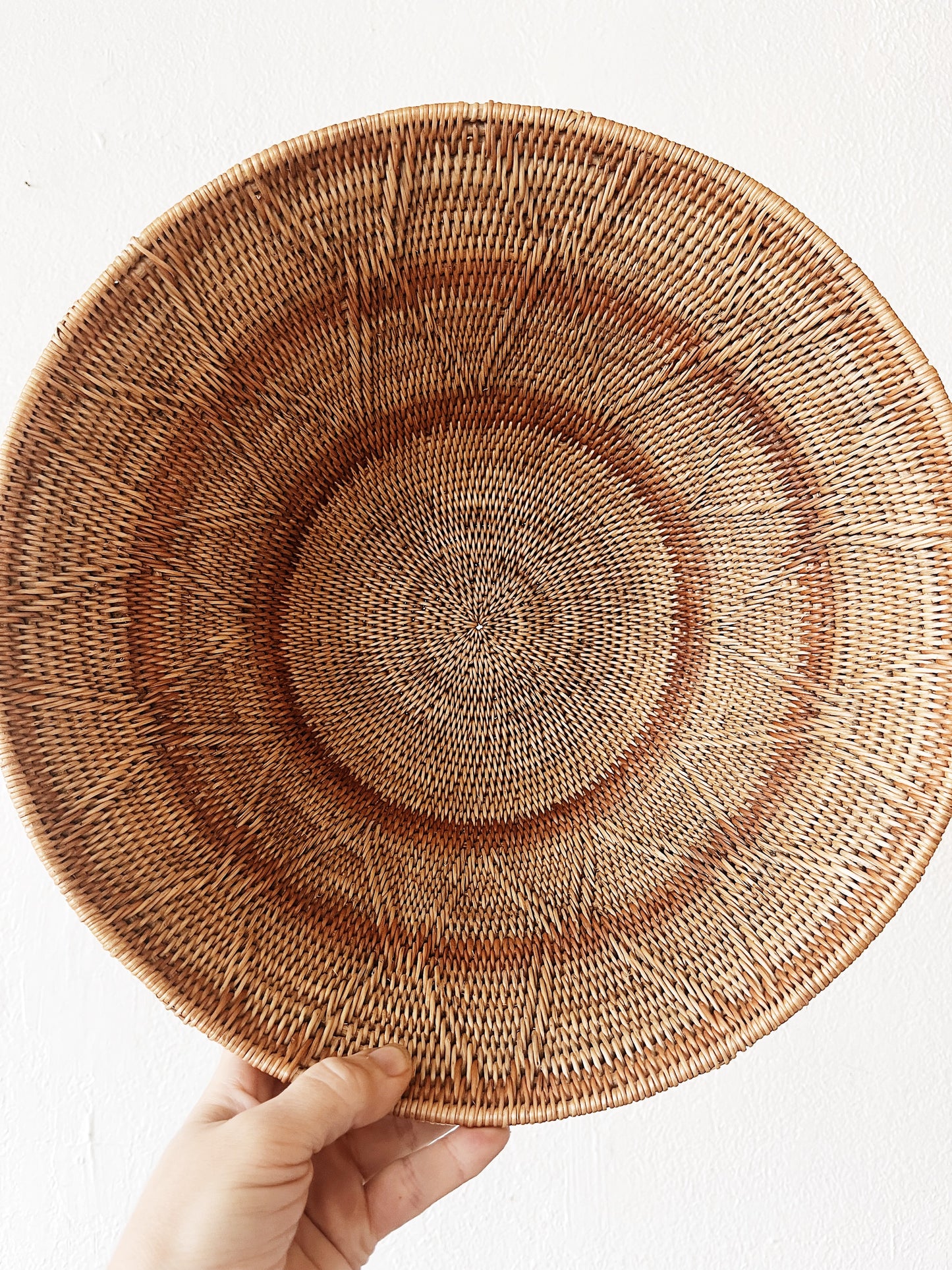 Woven Deep Basket Bowl