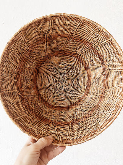 Woven Deep Basket Bowl