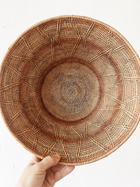 Woven Deep Basket Bowl
