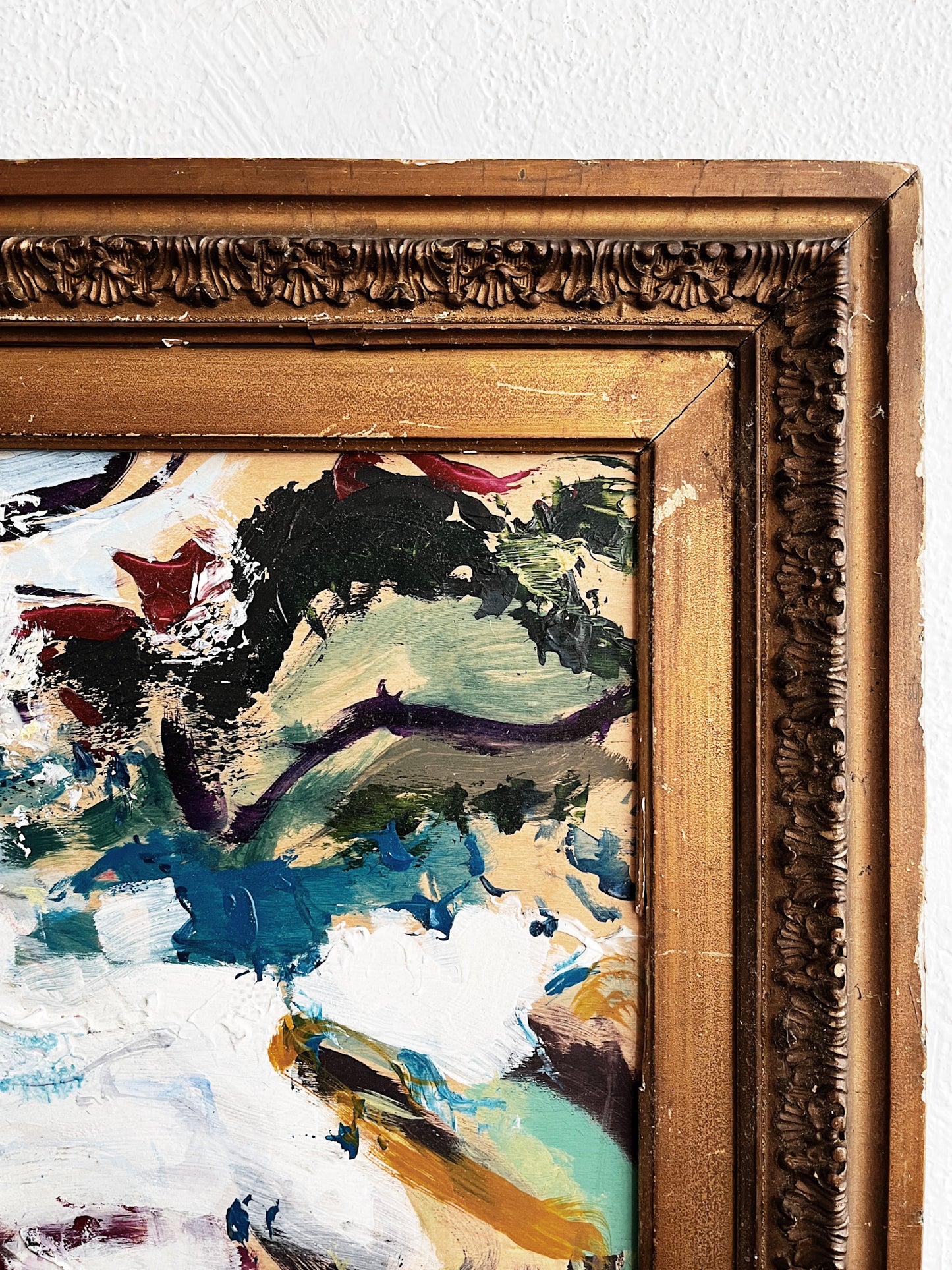 Vintage Abstract Expressionist Painting