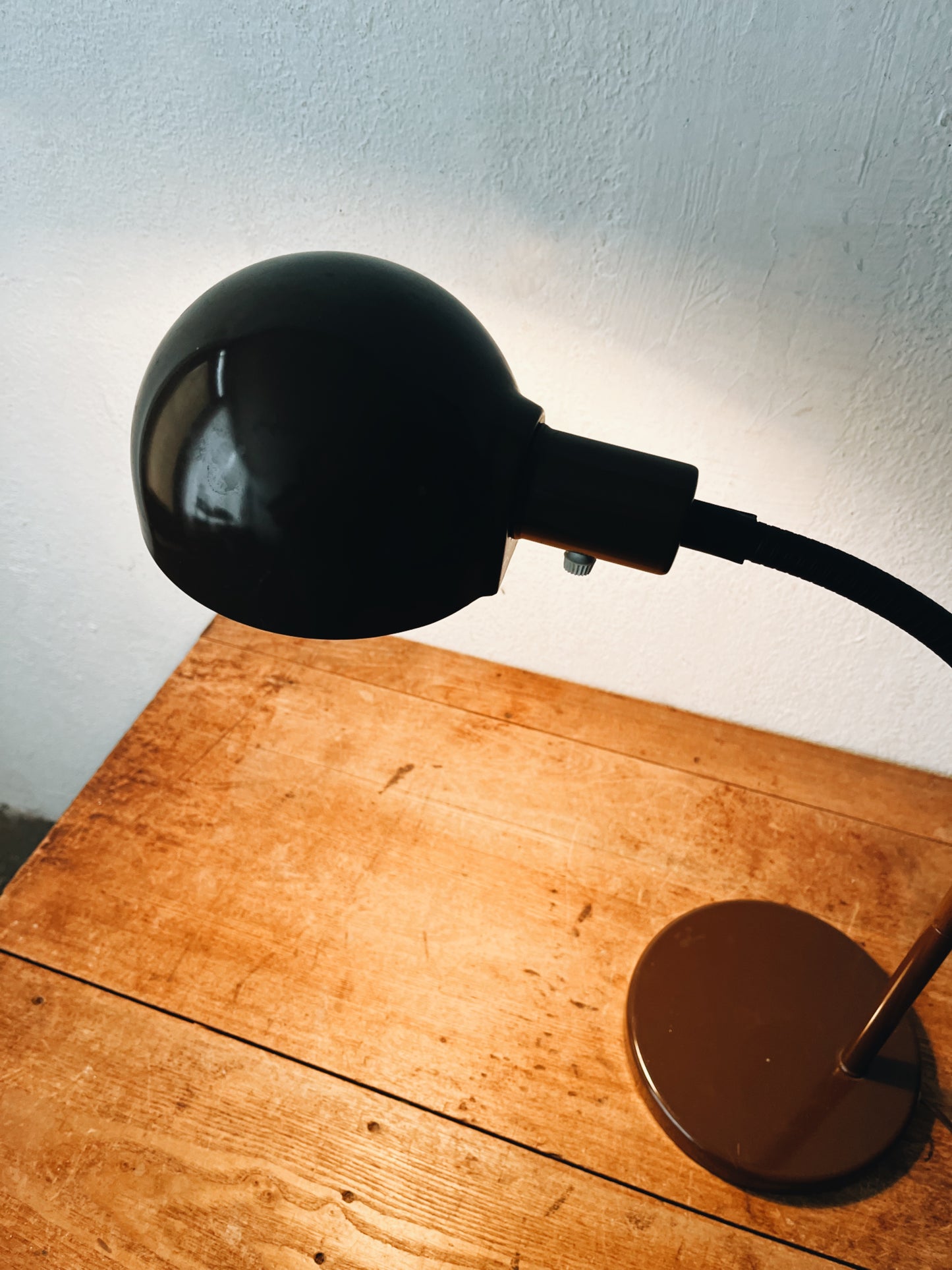 Mid Century Enamel Lamp