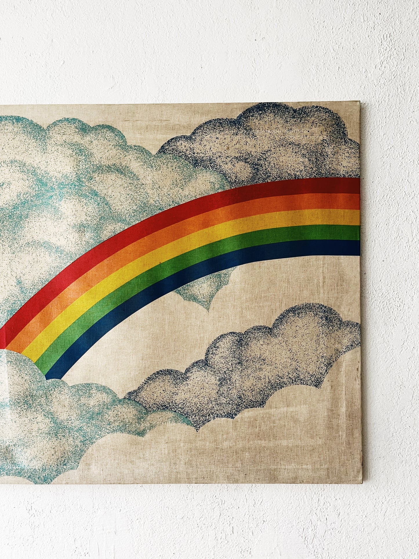 Vintage Textile Art Panel