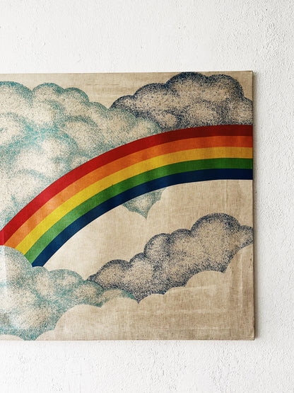 Vintage Textile Art Panel