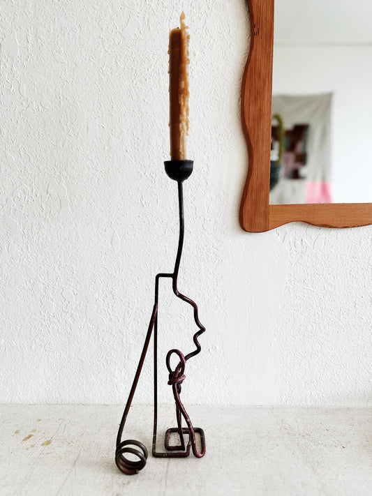 Vintage Handwrought Candlestick