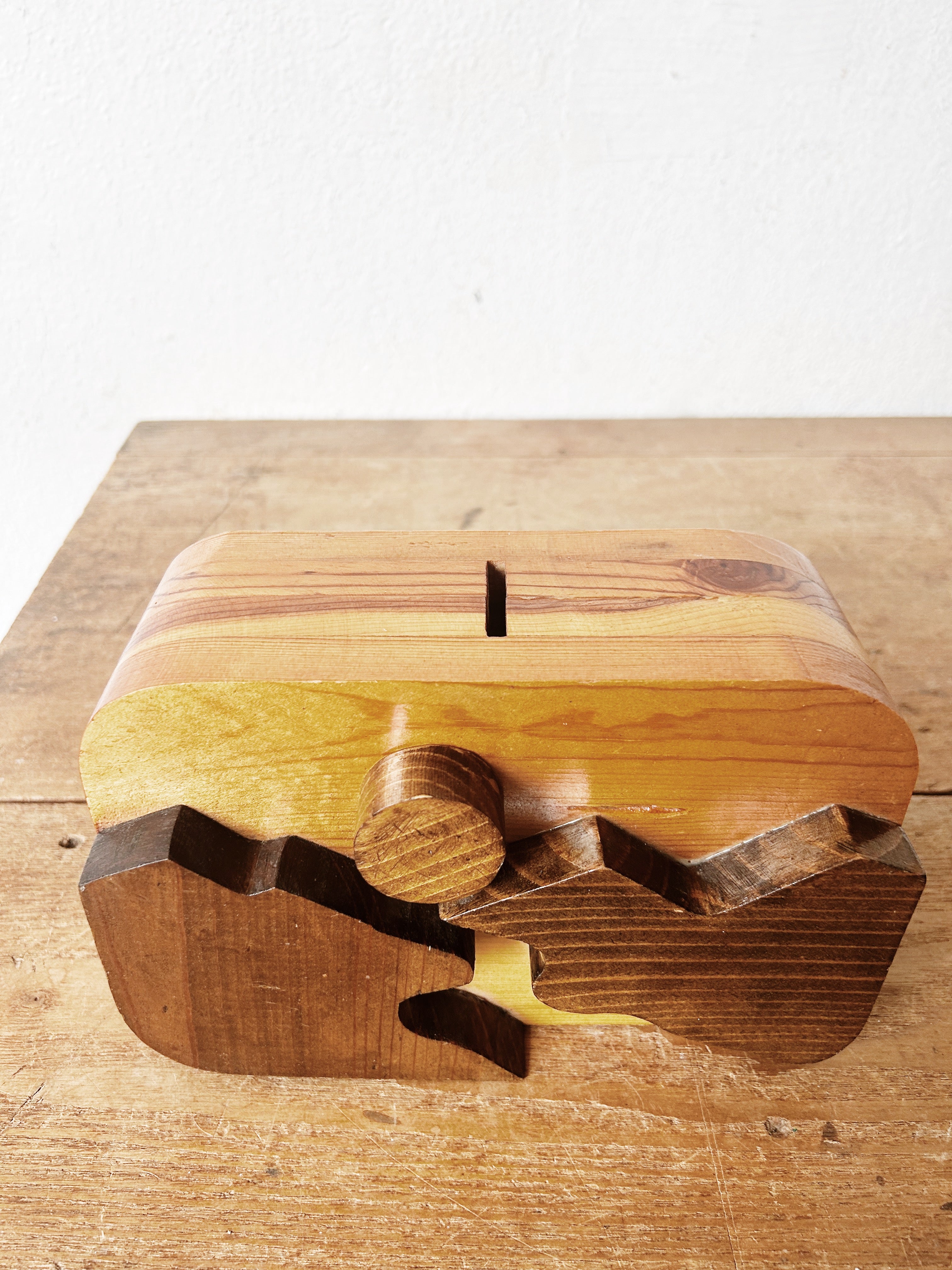 Vintage Handmade Wood Box - Thumbnail 5