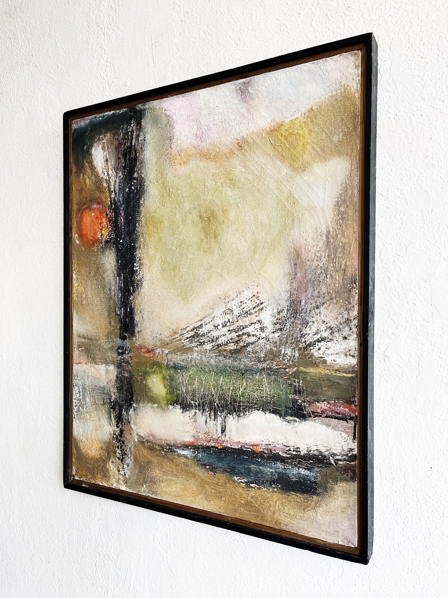 Mid Century Abstract Expressionist Oil Painting