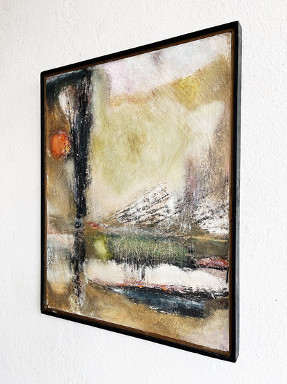 Mid Century Abstract Expressionist Oil Painting