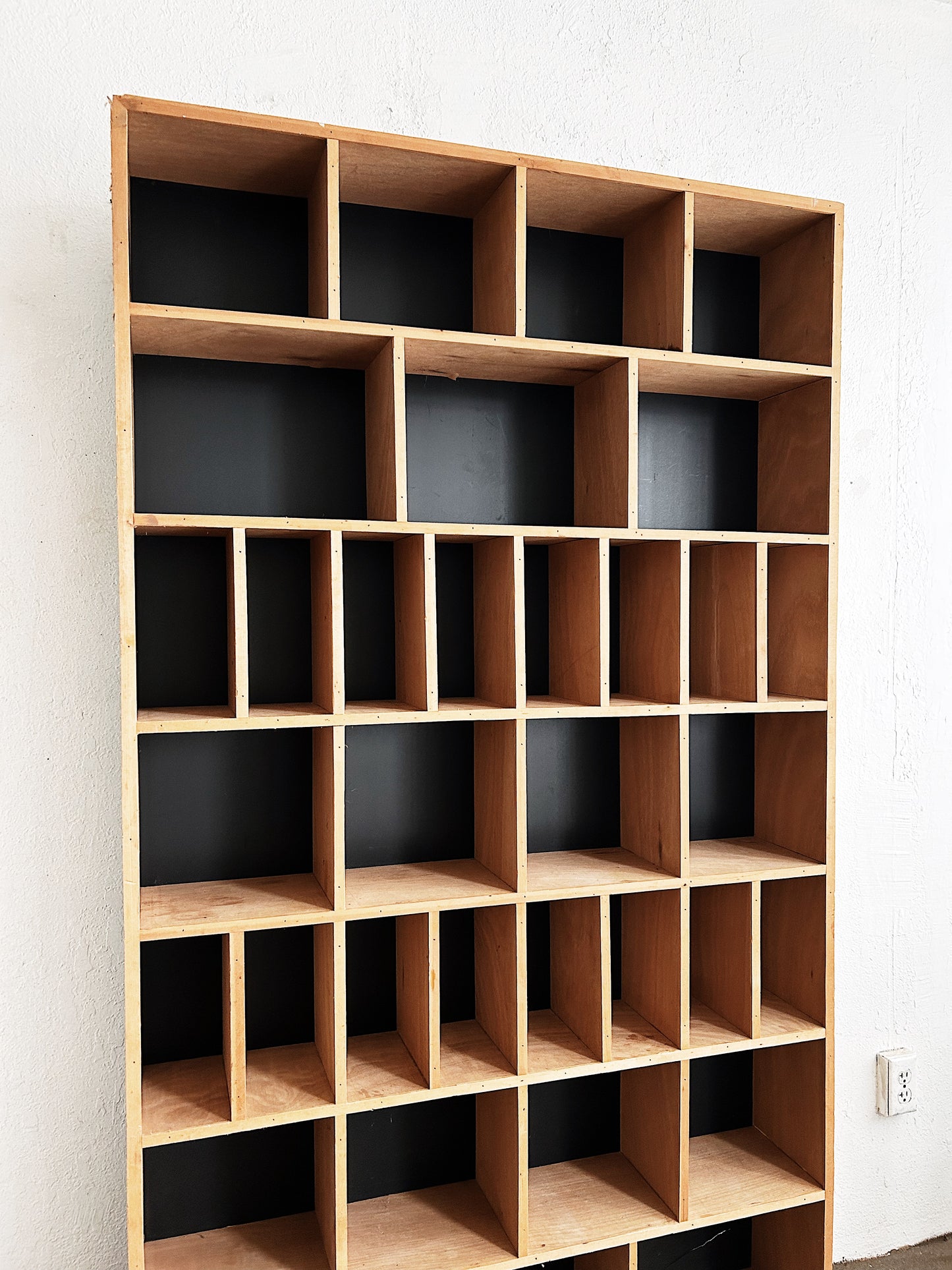 Handmade Wall Sized Cubby Shelf