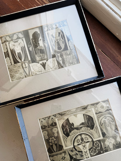 Antique Art Nouveau Print