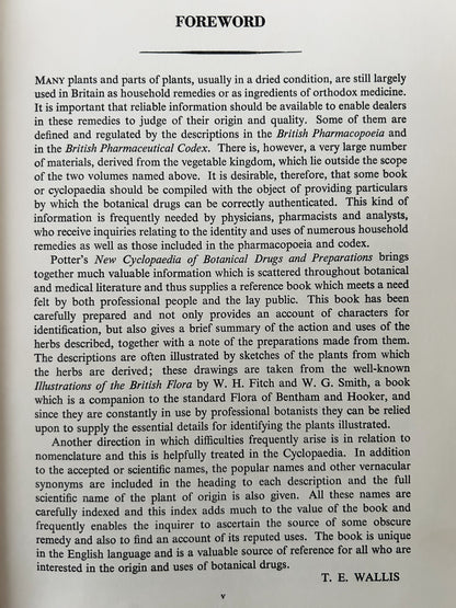 Potter’s New Cyclopaedia of Botanical Drugs and Preparations c1956