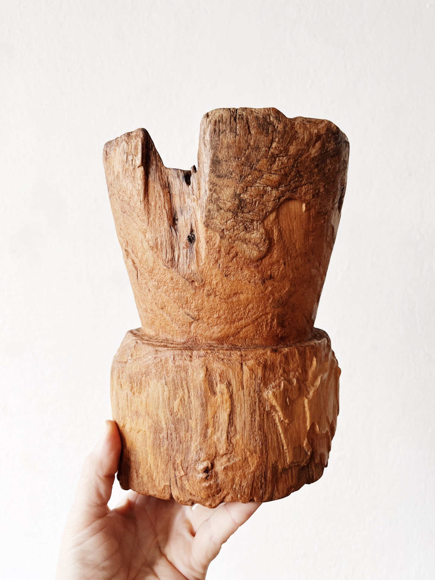 Chunky Handmade Wood Vessel