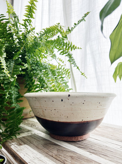 Large Vintage Pottery Serving  Bowl