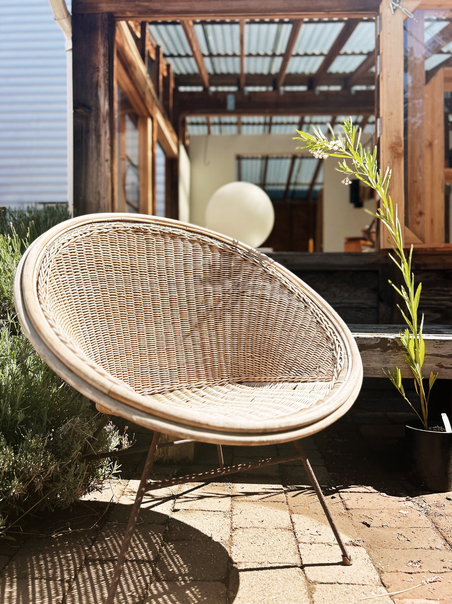 Large Mid Century Hoop Chair