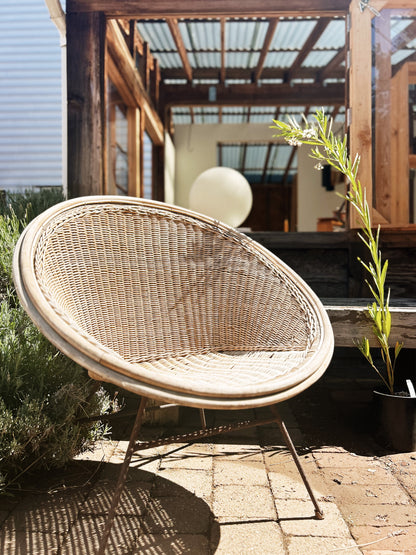 Large Mid Century Hoop Chair