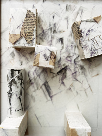 Vintage Norma Driscoll Mixed Media Collage