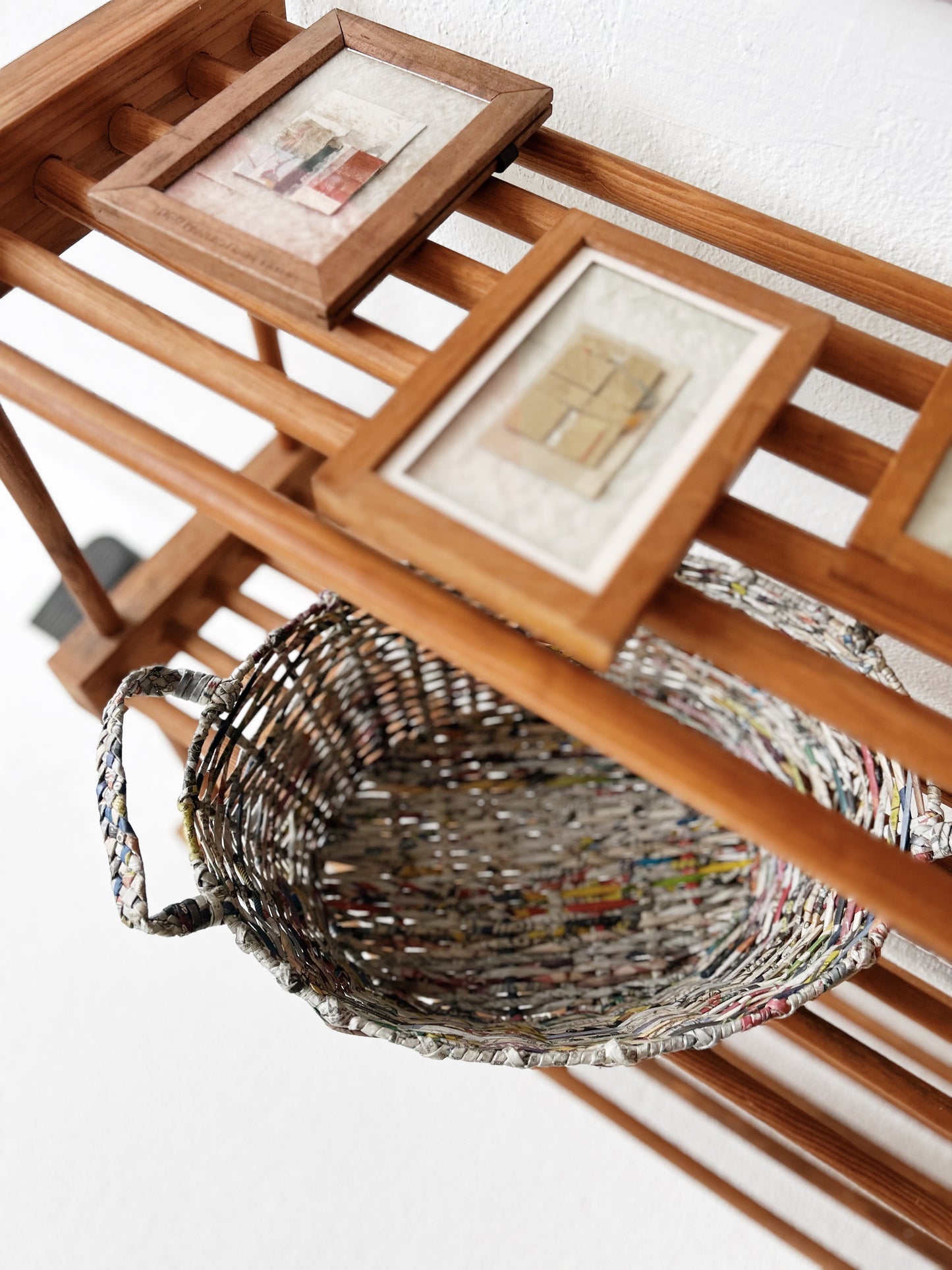 Vintage Newspaper Basket