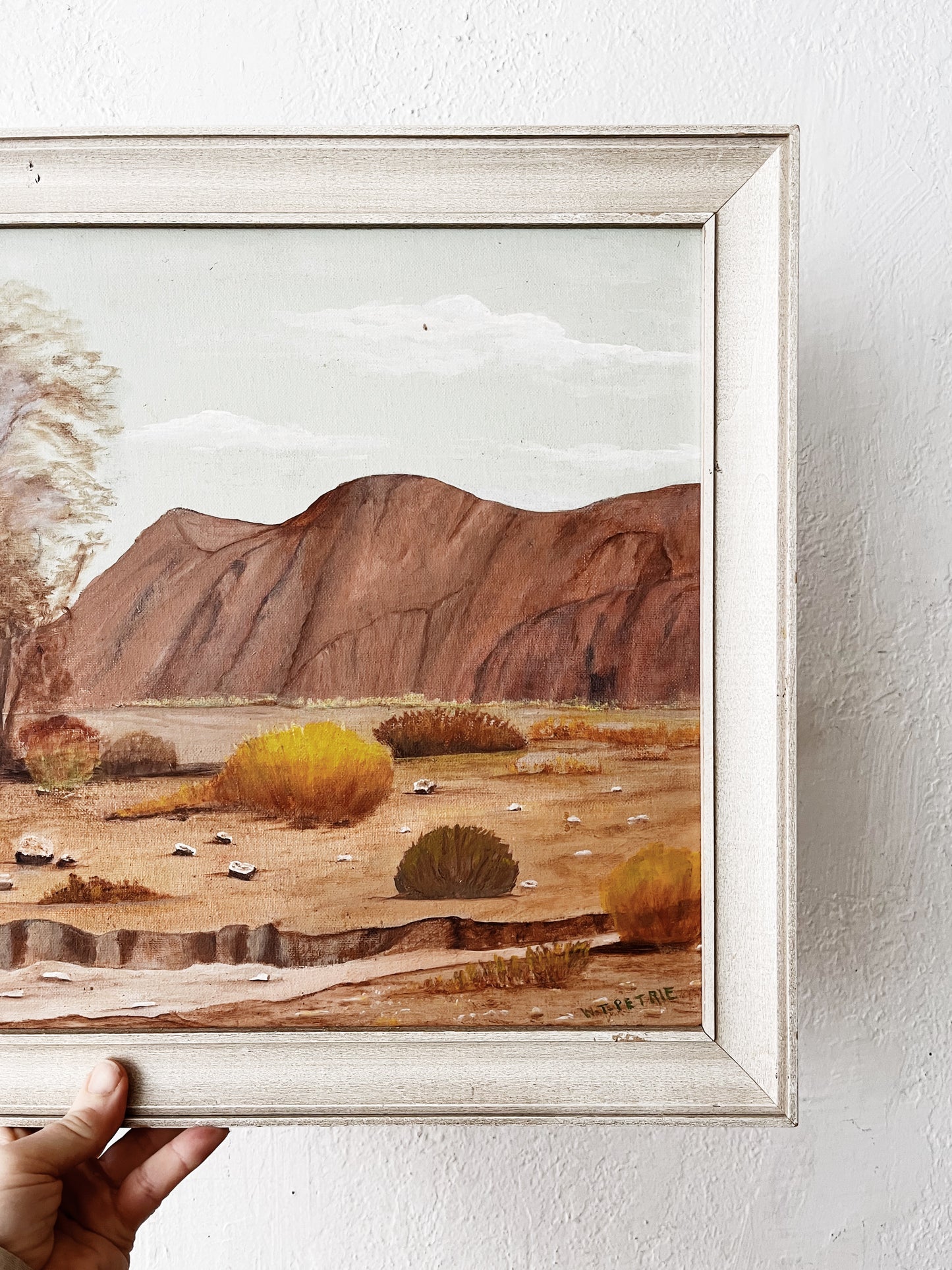Vintage Desert Landcape Painting