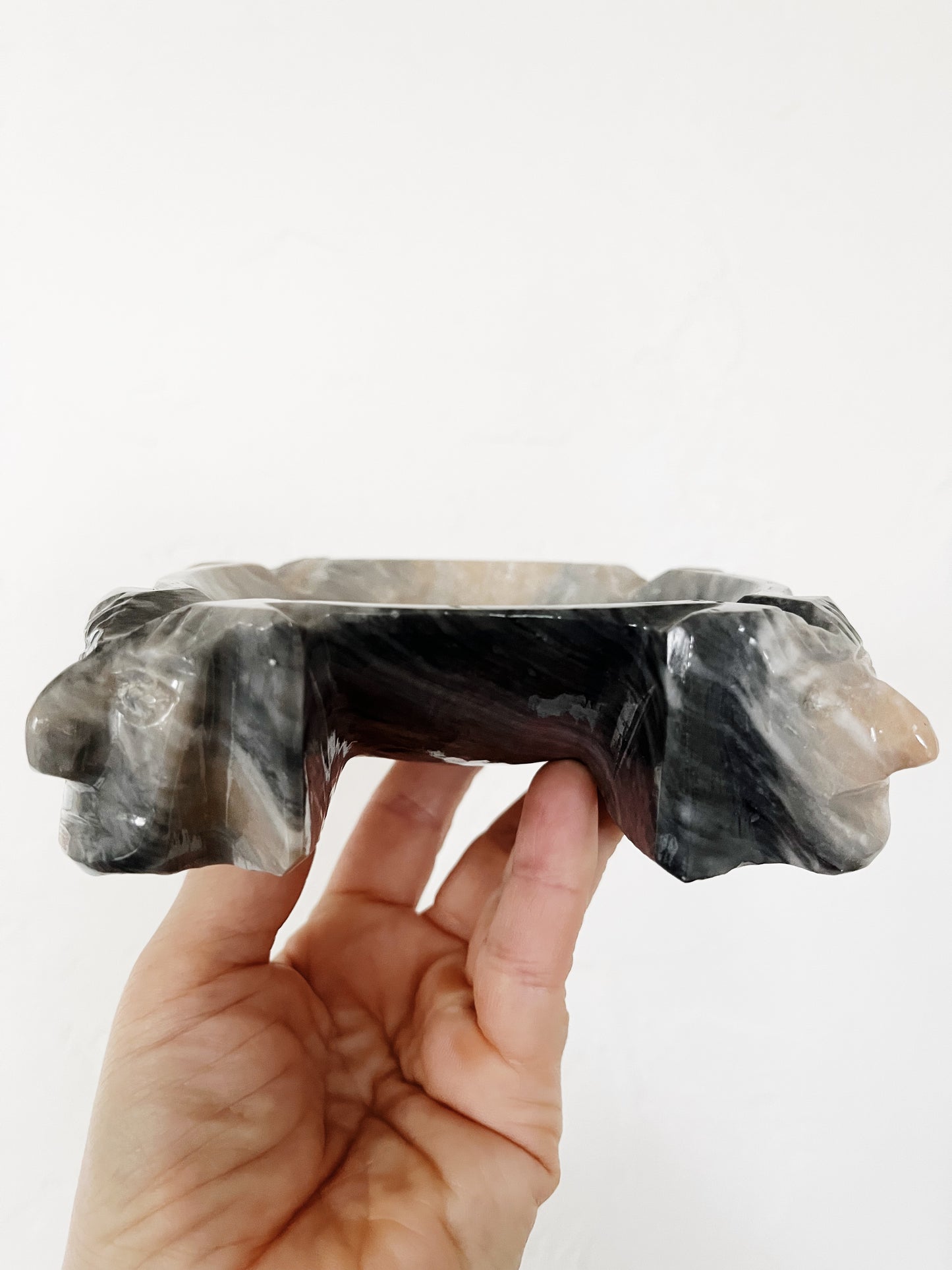 Vintage Marble Ashtray or Incense Bowl