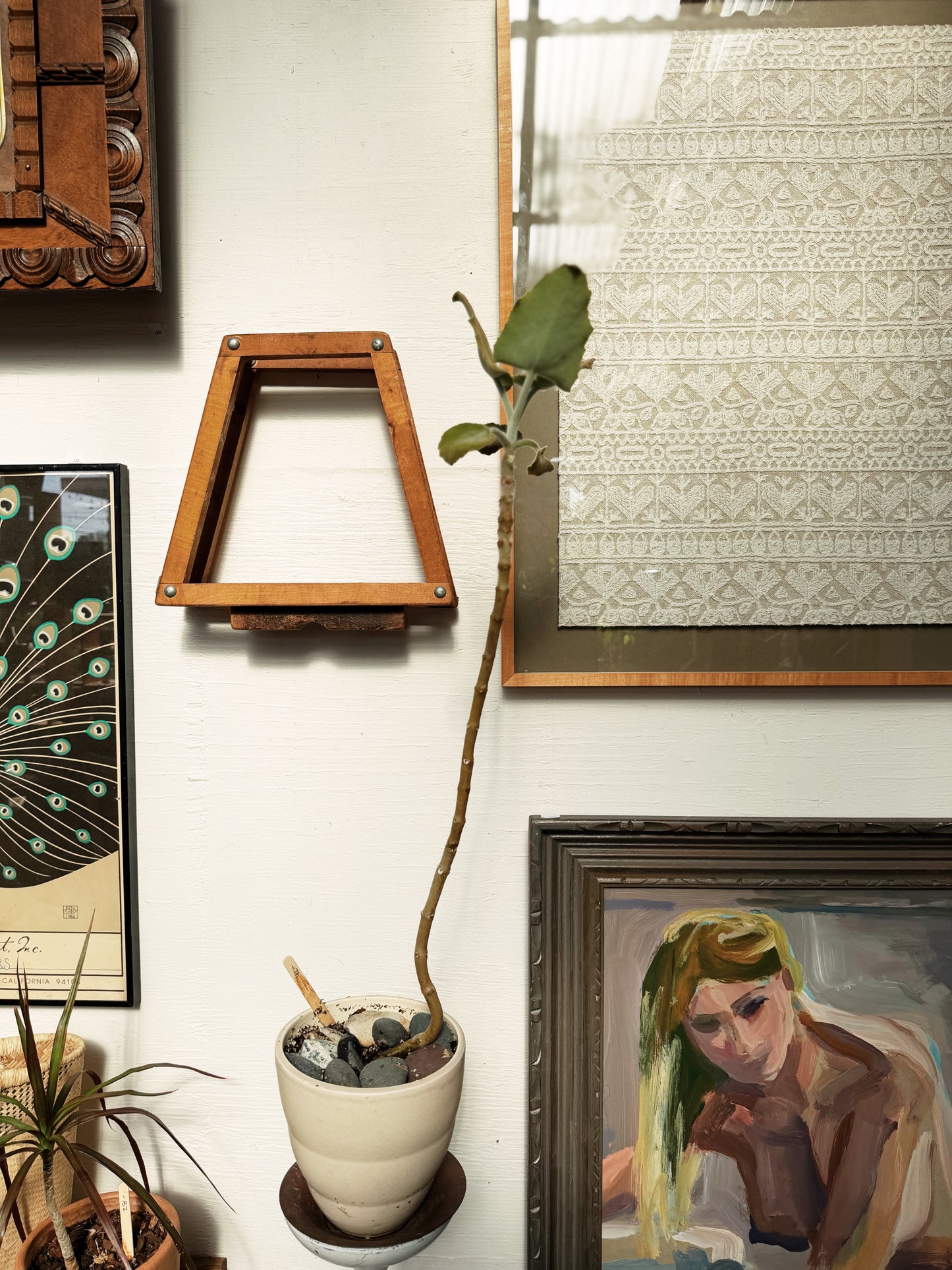 Vintage Framed Textile Art