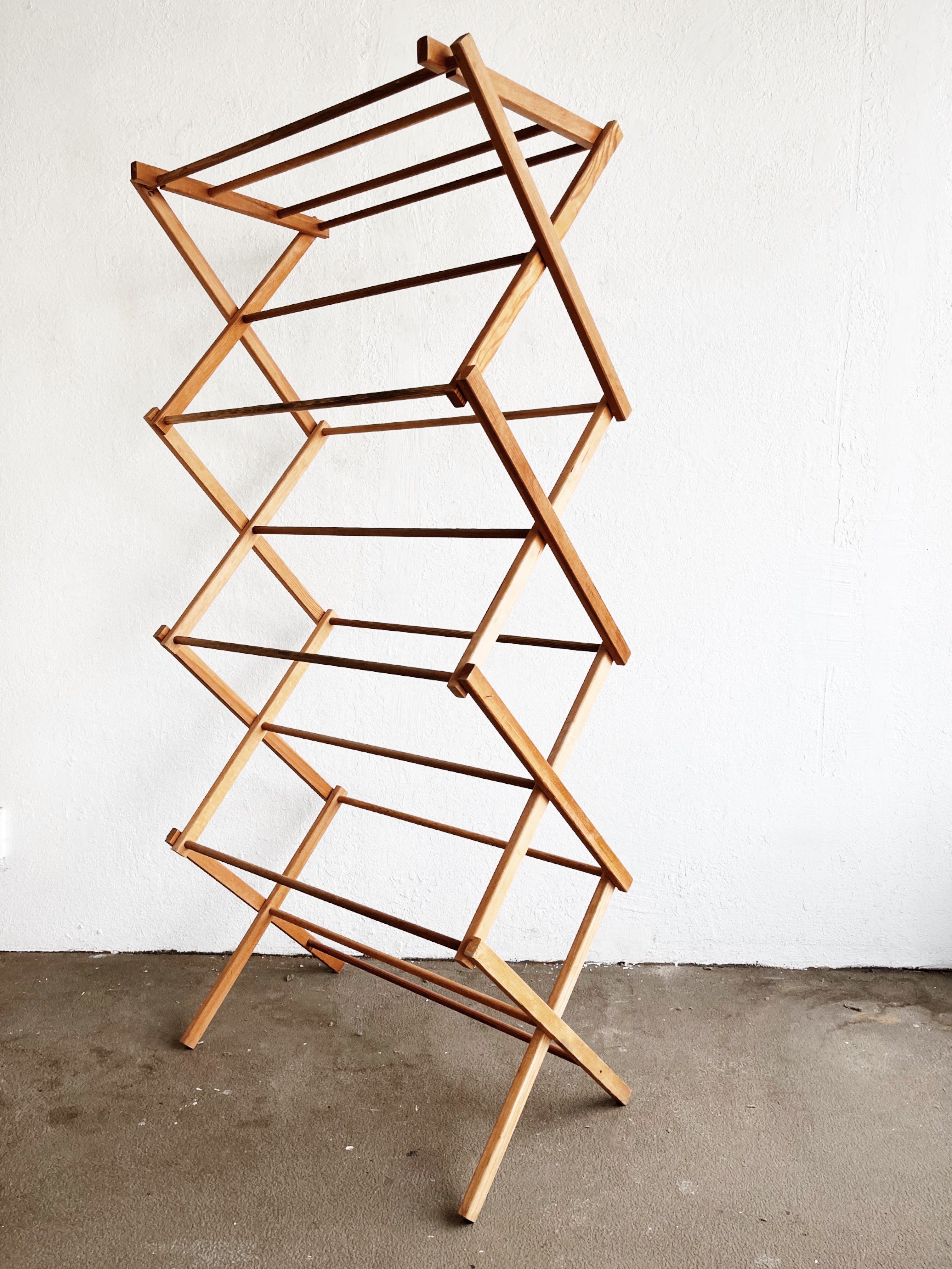 Large Vintage Collapsible Drying Rack