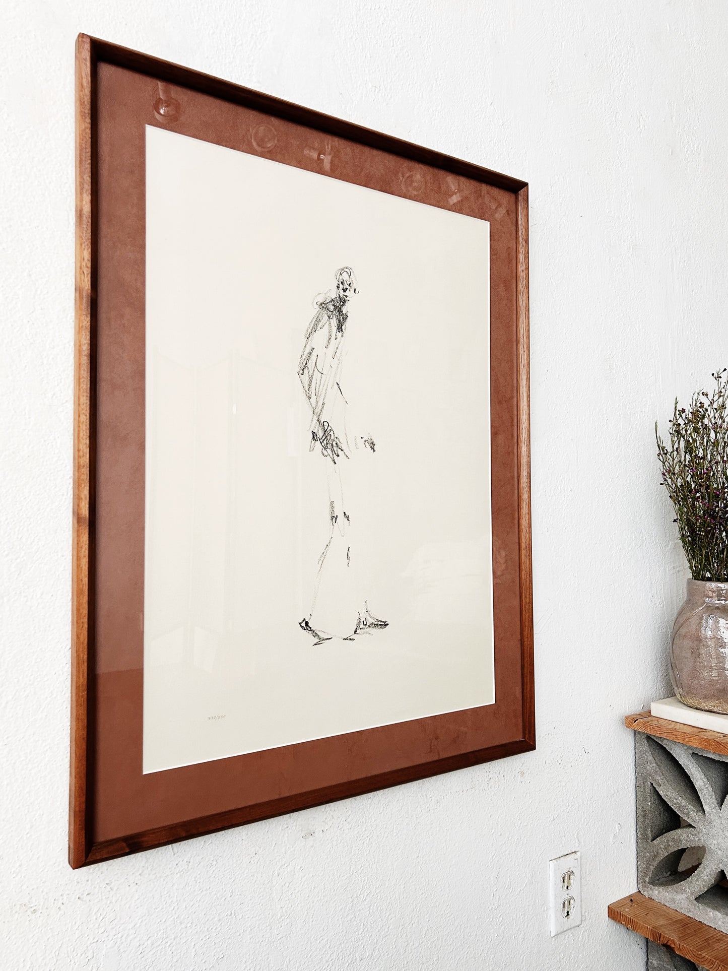Mid Century Alberto Giacometti Offset Litho
