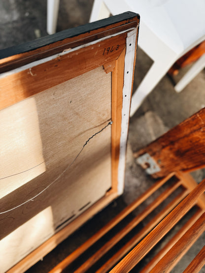 Mid Century Cubist Still Life Painting