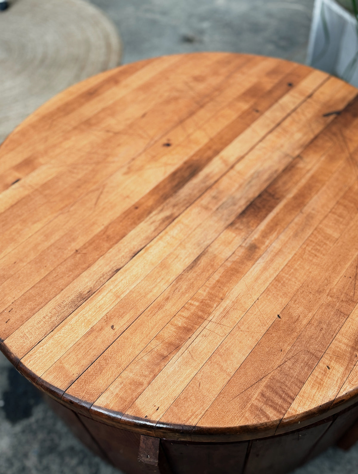 Handmade Round Low Table