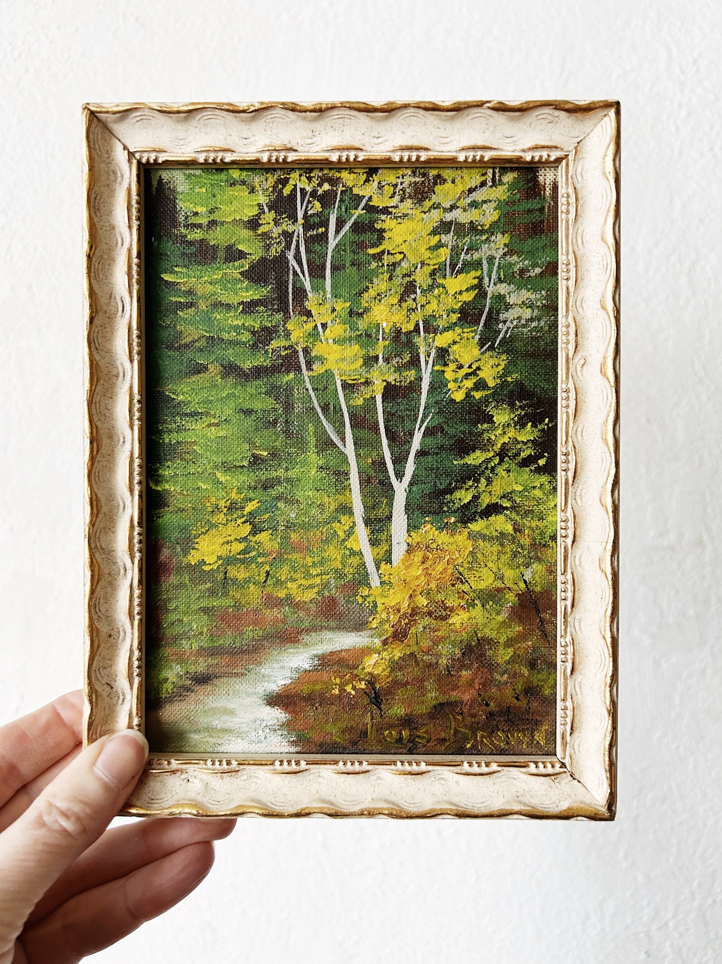 Petite Landscape Painting