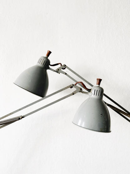 Matching XL Early Luxo Anglepoise Lamps
