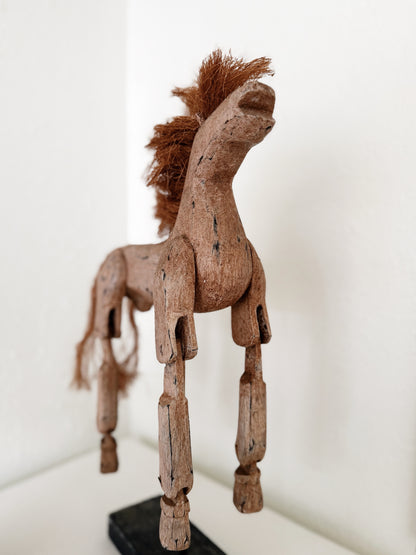 Vintage Folk Art Horse Puppet