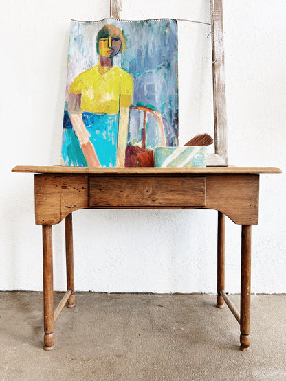 Antique Wood Side Table
