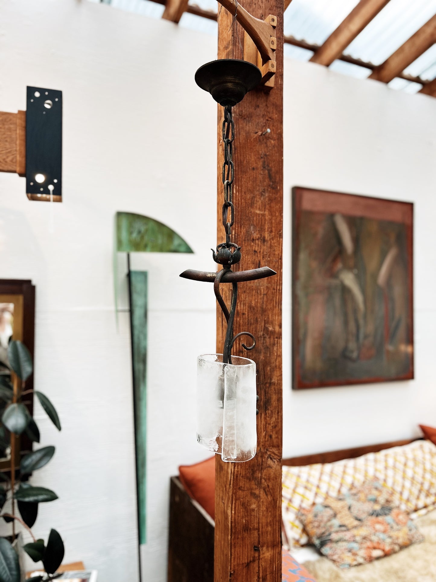 Blown Glass Pendant Lamp