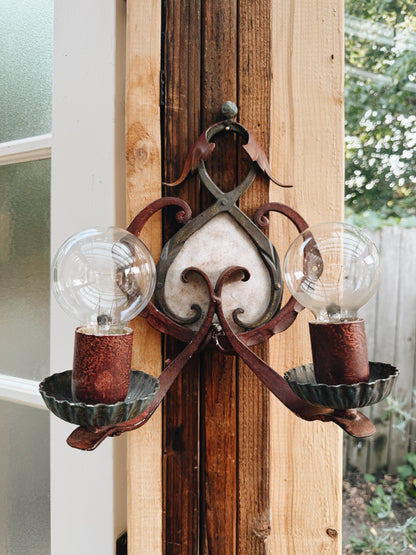 Vintage German Tole Sconce