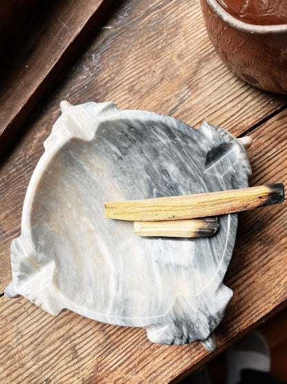 Vintage Marble Ashtray or Incense Bowl