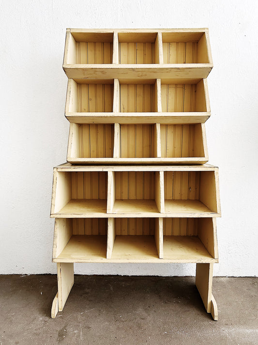 Vintage Cubby Shelves