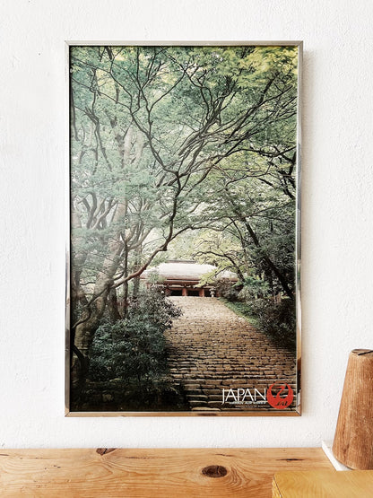 Vintage Japan Airlines Travel Poster