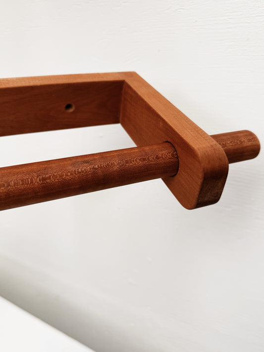 Vintage Wood Towel Holder