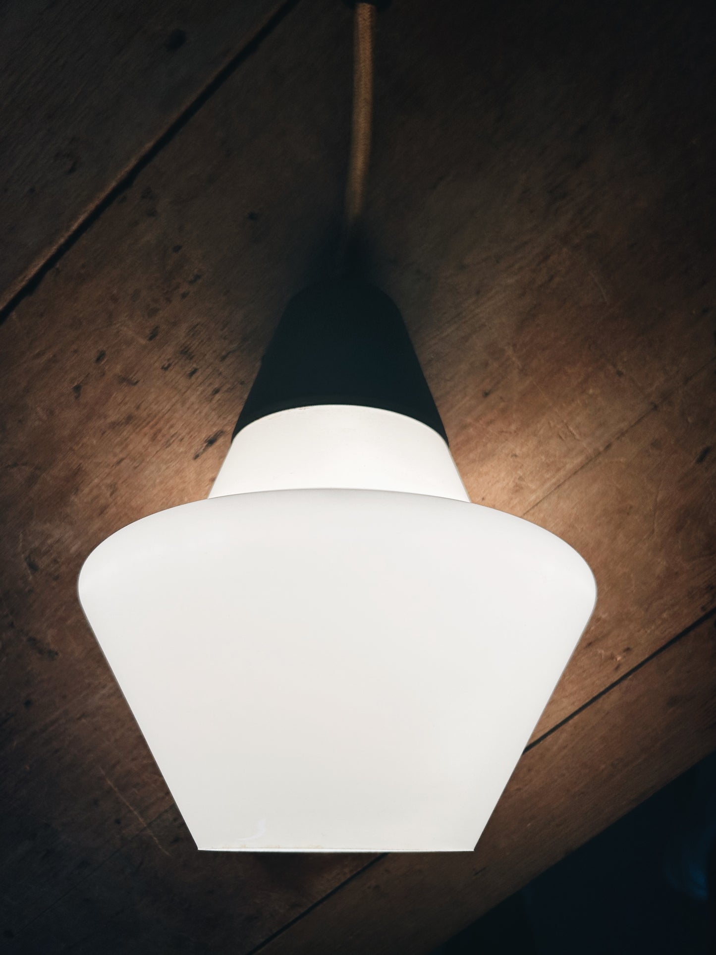 Mid Century Pendant Lamp with Pulley