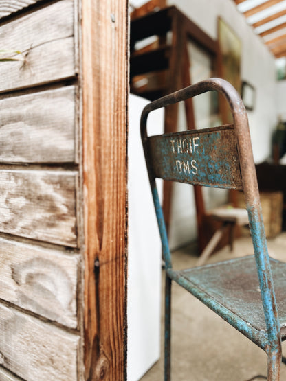 Vintage Industrial Metal Chair