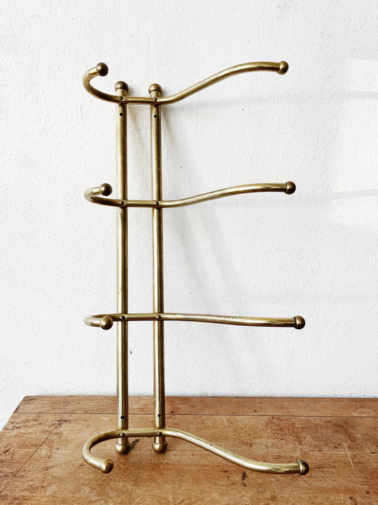Vintage Brass Coat Rack