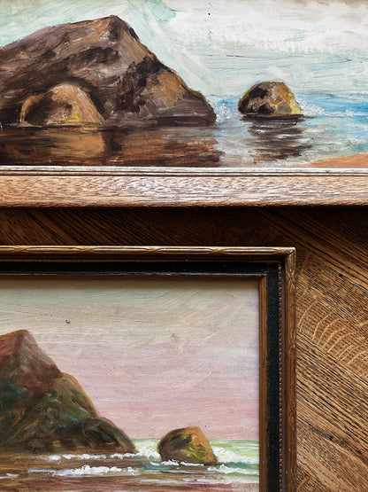 Vintage Seascape Painting