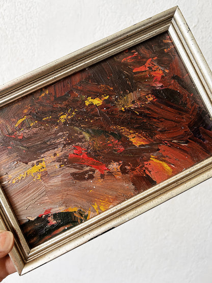 Framed Abstract Oil Painting