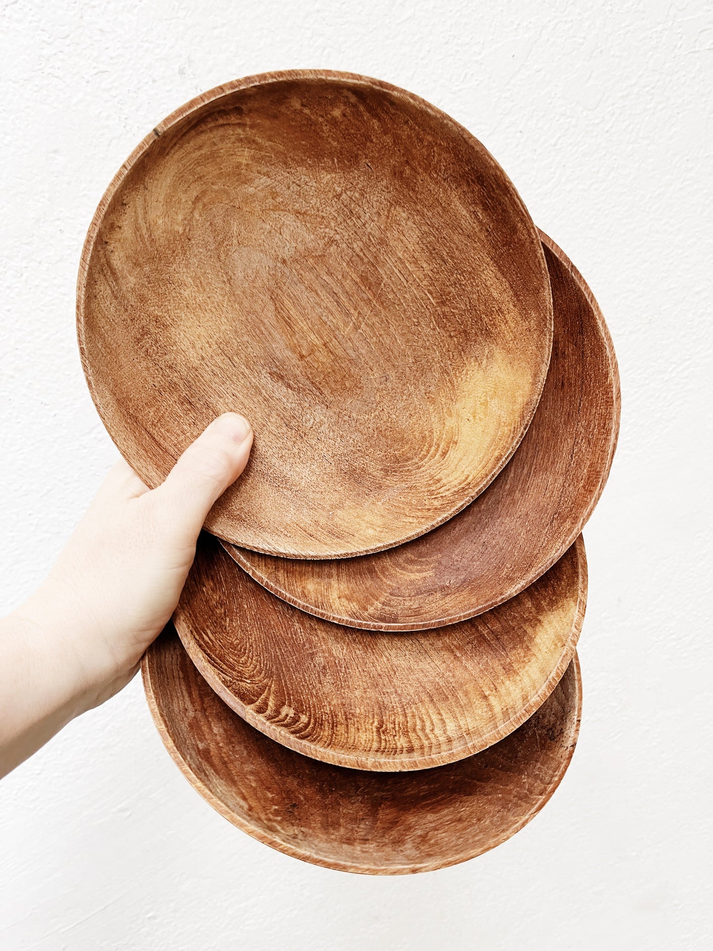 Vintage Wooden Bowl Set