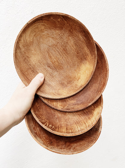 Vintage Wooden Bowl Set