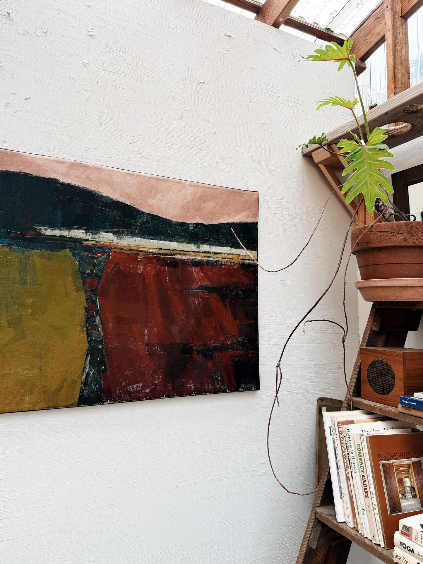 Original Abstract Painting on Linen